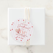 Red Pink Heart Valentine's Day Sweetheart Birthday フェイバータグ (インサイチュ)