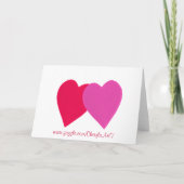Red Pink Hearts I do Wedding Invitation Cards 招待状 (裏面)