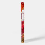 Red & Pink Marble Gold iPhone 14 Case Case-Mate iPhoneケース (裏面 / 左)