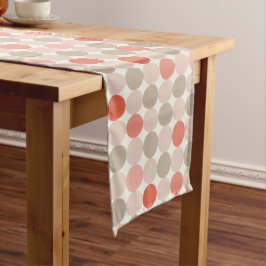 Red Pink Mocha Geometric Table Runner ロングテーブルランナー