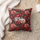 Red Pink Rose Flowers   クッション (ブランケット)