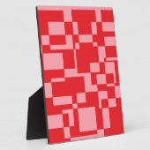 Red-pink squares フォトプラーク (側面)