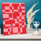 Red-pink squares フォトプラーク (側面)
