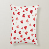 Red Pink White Hearts アクセントクッション (裏面(縦))