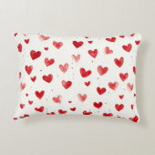Red Pink White Hearts アクセントクッション (裏面)
