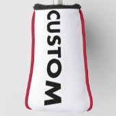 RED Piping Custom Golf Putter Headcover Blank ゴルフヘッドカバー (回転90)