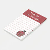 Red Plaid先生のApple Post It Notes ポストイット (アングル)