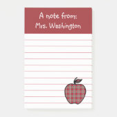 Red Plaid先生のApple Post It Notes ポストイット (正面)