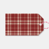 Red Plaid ギフトタグ (正面(横))