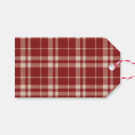 Red Plaid ギフトタグ