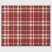 Red Plaid ラッピングペーパー (フラット)