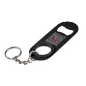 Red Plaid Buffalo Dachshund Dog Christmas キーホルダー栓抜き (正面アングル)