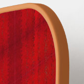 "Red Plaid" (carbon fiber) Pickleball Paddle ピックルボールラケット (左詳細)