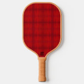 "Red Plaid" (carbon fiber) Pickleball Paddle ピックルボールラケット (正面)