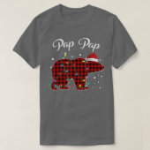 Red Plaid Pap Pap Bear Matching Buffalo Pajama  Tシャツ (デザイン正面)
