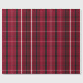 Red Plaid Pattern Christmas Wrapping Paper ラッピングペーパー (フラット)