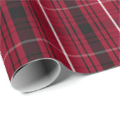 Red Plaid Pattern Christmas Wrapping Paper ラッピングペーパー (ロールコーナー)