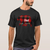 red plaid Stepfather bear buffalo matching family  Tシャツ (正面)