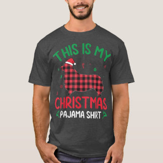 Red Plaid Ugly This Is My Welsh Corgi Christmas Pa Tシャツ