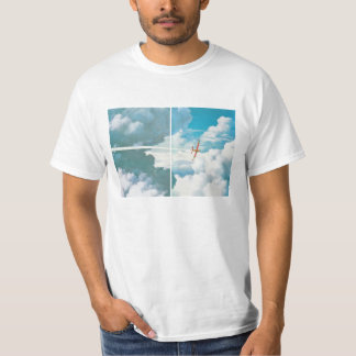 Red Plane in the sky ART Tシャツ