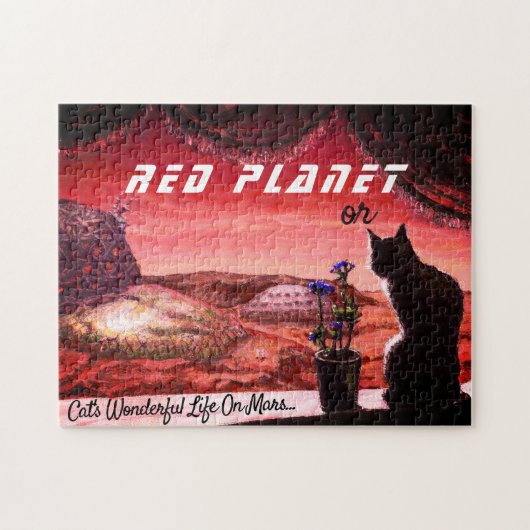 Red Planet or Cat's Wonderful Life on Mars ジグソーパズル (横)