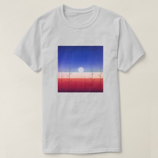 Red Planet Sunset Minimal T-Shirt Tシャツ (デザイン正面)