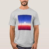 Red Planet Sunset Minimal T-Shirt Tシャツ (正面)