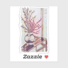 Red Plum Blossoms シール