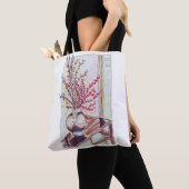 Red Plum Blossoms トートバッグ (クローズアップ)