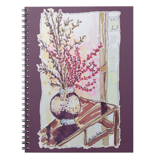 Red Plum Blossoms ノートブック (正面)