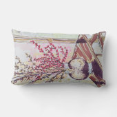 Red Plum Blossoms ランバークッション (裏面)