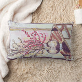 Red Plum Blossoms ランバークッション (ブランケット)