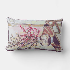 Red Plum Blossoms ランバークッション