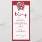 Red Poinsettiaクリスマスメ結婚ニュー メニュー (正面)