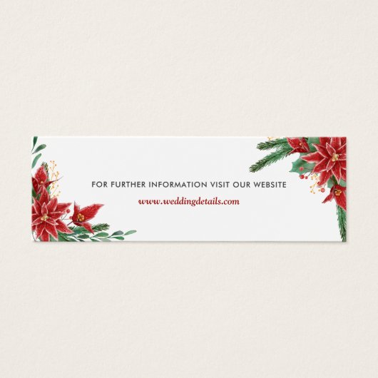 Red Poinsettiaクリスマス結婚のウェブサイト (正面)