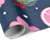 Red Poinsettia Holidays ラッピングペーパー (ロールコーナー)