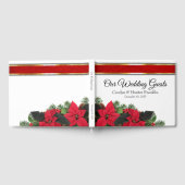 Red Poinsettia Wedding ゲストブック (全面)