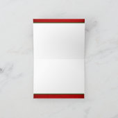 Red Poinsettia Wedding サンキューカード (内部)