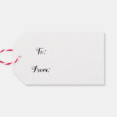 Red Poinsettias and Lady Slipper Orchid Holiday ギフトタグ (裏面横)