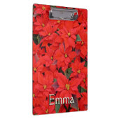 Red Poinsettias Iクリスマスホリデーフローラ写真 クリップボード (右)