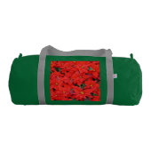 Red Poinsettias Iクリスマスホリデーフローラ写真 ジムバッグ (裏面)