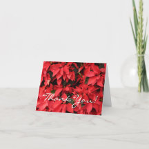 Red Poinsettias II Christmas Holiday Floral