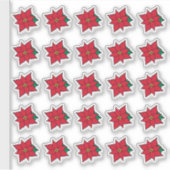 Red Poinsettias Stickers  シール (正面)