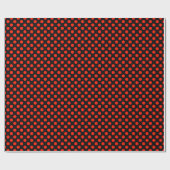 Red Polka Dot Wrapping Paper ラッピングペーパー (フラット)