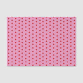 Red Polka Dots on Pink 薄葉紙 (正面)