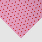 Red Polka Dots on Pink 薄葉紙 (詳細)