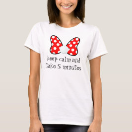 Red polka dots vibrant Ribbon Tシャツ