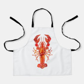 Red polygonal lobster エプロン (正面)