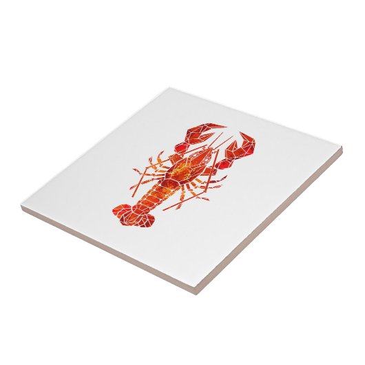 Red polygonal lobster タイル (側面)