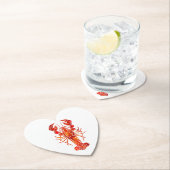 Red polygonal lobster ペーパーコースター (インサイチュ)